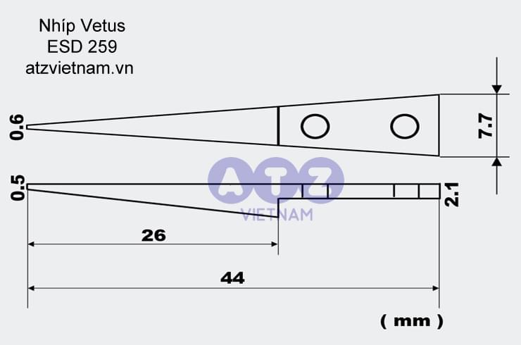 Nhíp Vetus ESD 259 giá rẻ