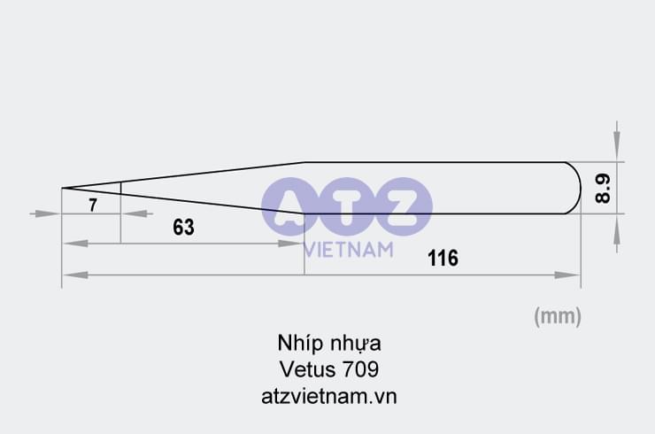 phân phối Nhíp nhưa Vetus 709