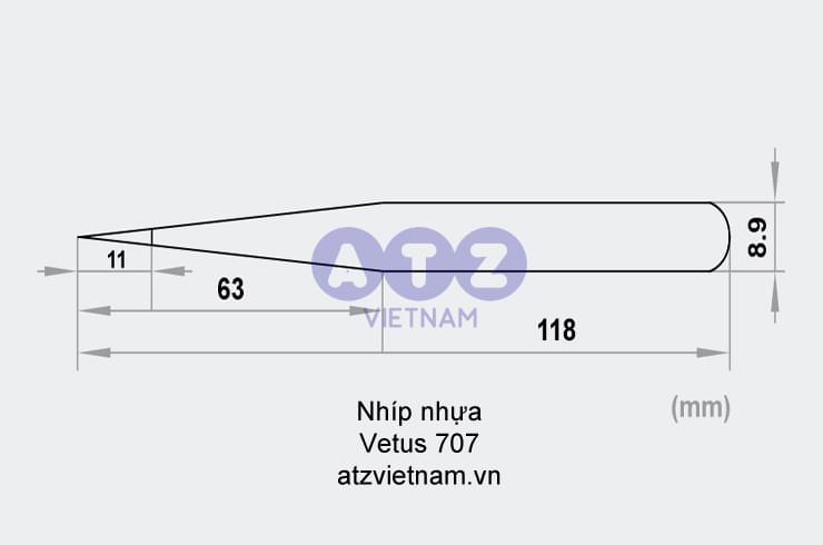 phân phối Nhíp nhựa ESD Vetus 707