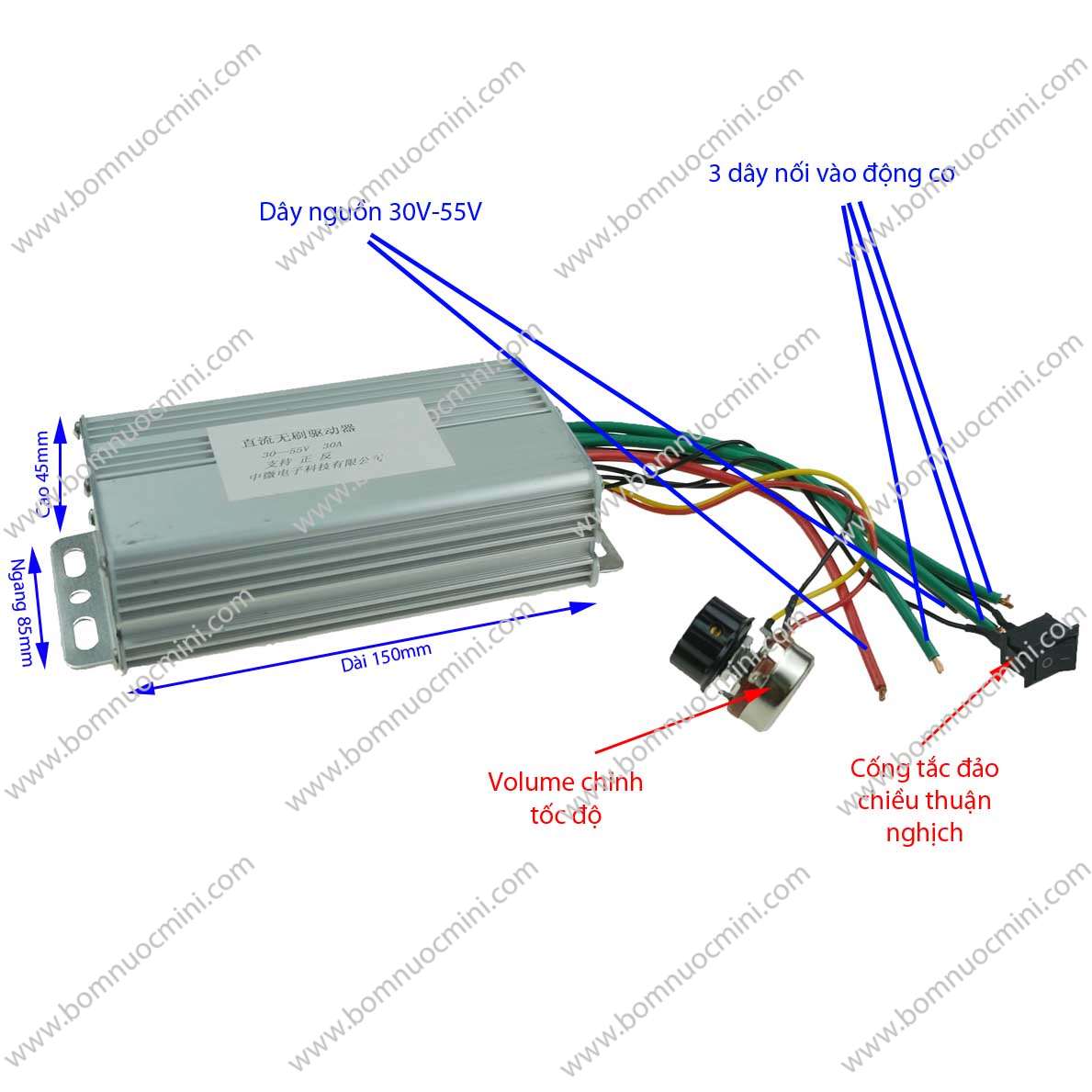 điều khiển động cơ 30V-50V