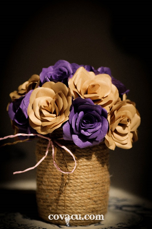 hoa handmade có thể phối màu sắc đa dạng tùy vào sở thích của bạn