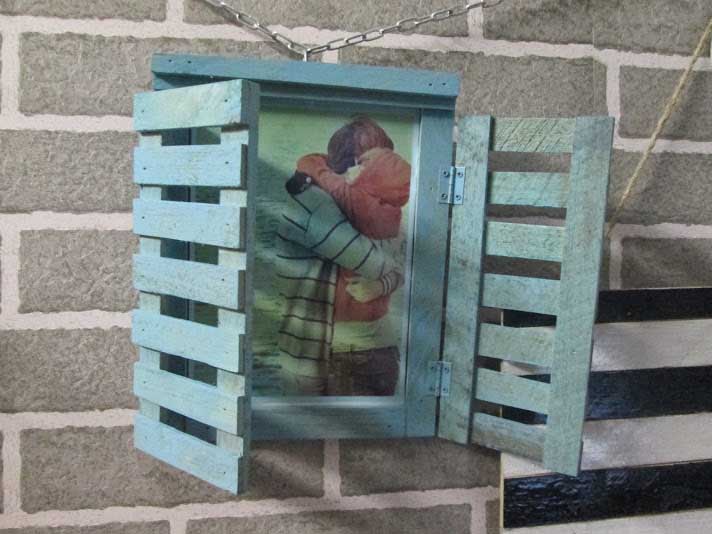 Handmade wooden photo frame