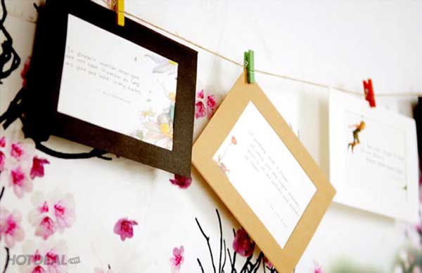 Handmade paper photo frame