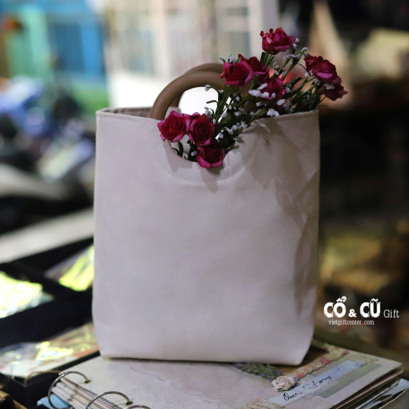 túi quai gỗ handmade