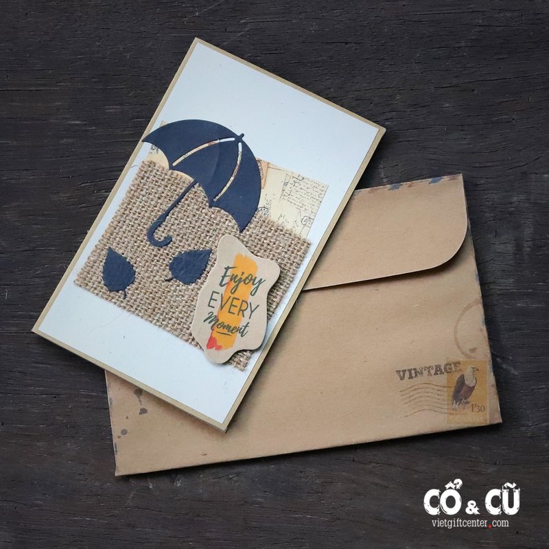 combo quà tặng thiệp handmade vintage 