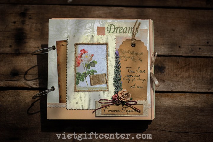 Album handmade scrapbook đẹp Together Forever