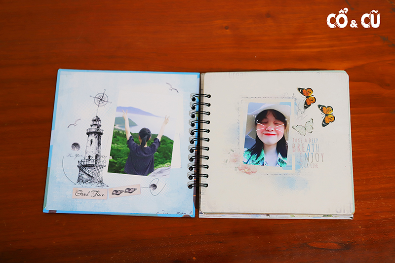 scrapbook trang trí và dán ảnh