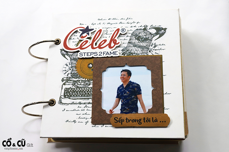 scrapbook vintage tặng sếp