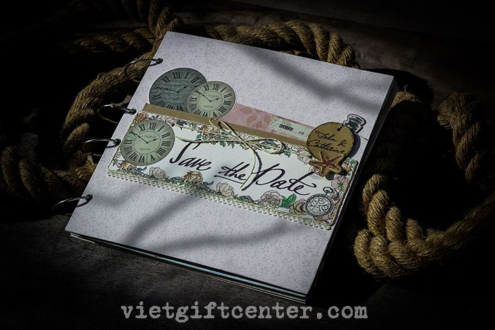 Guest book - sổ kí tên cưới handmade