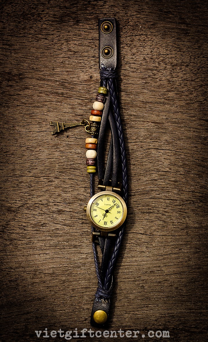 Đồng hồ vòng tay handmade mẫu 2