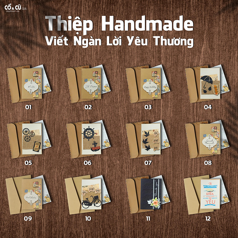 Combo Quà Tặng Scrapbook Handmade Và Thiệp Vintage Craft & More ...