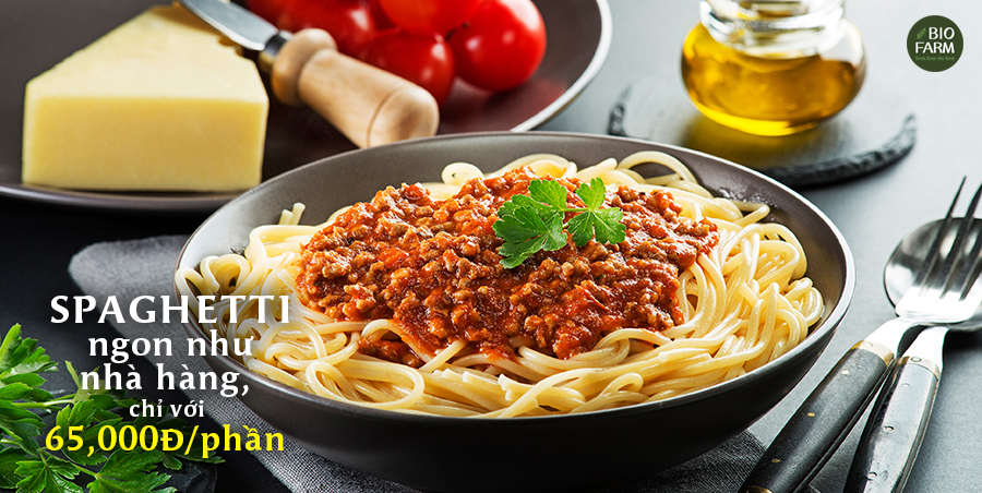 SPAGHETTI SANG - XỊN - MỊN TẠI NHÀ CHỈ VỚI 65.000Đ