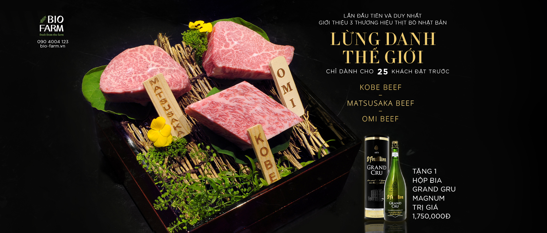 [LIMITED PRODUCT] BỘ 3 HUYỀN THOẠI WAGYU ĐỈNH CAO THẾ GIỚI