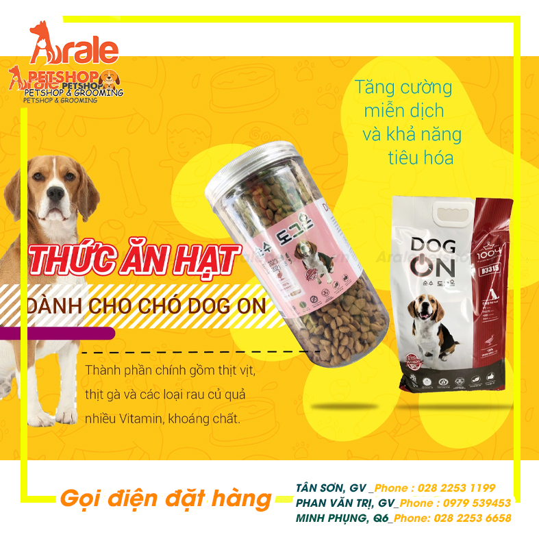 THỨC ĂN HẠT DÀNH CHO CHÓ DOG ON