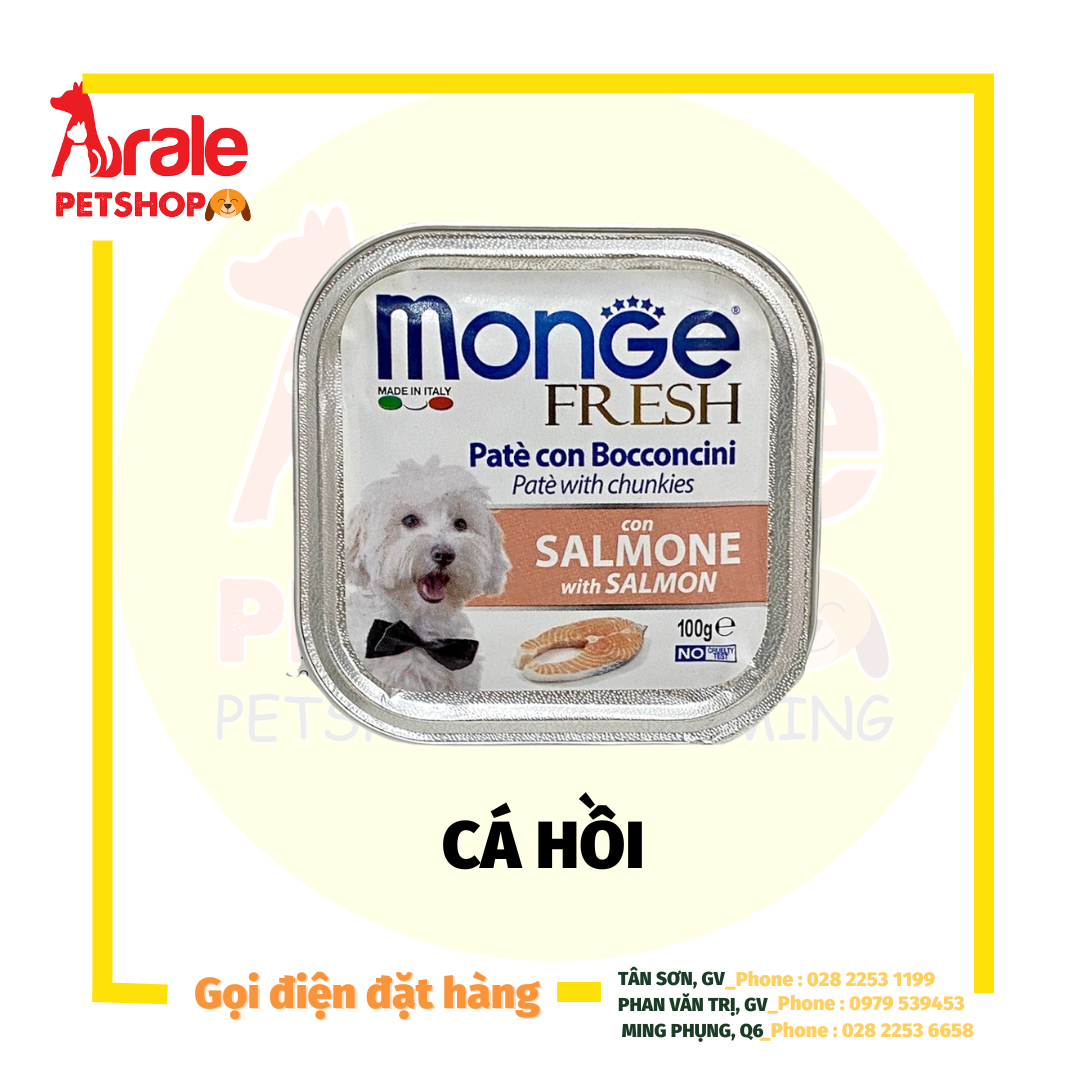 PATE MONGE CHO CHÓ NHIỀU VỊ - SẢN XUẤT 100% TẠI Ý - HỘP 100GR