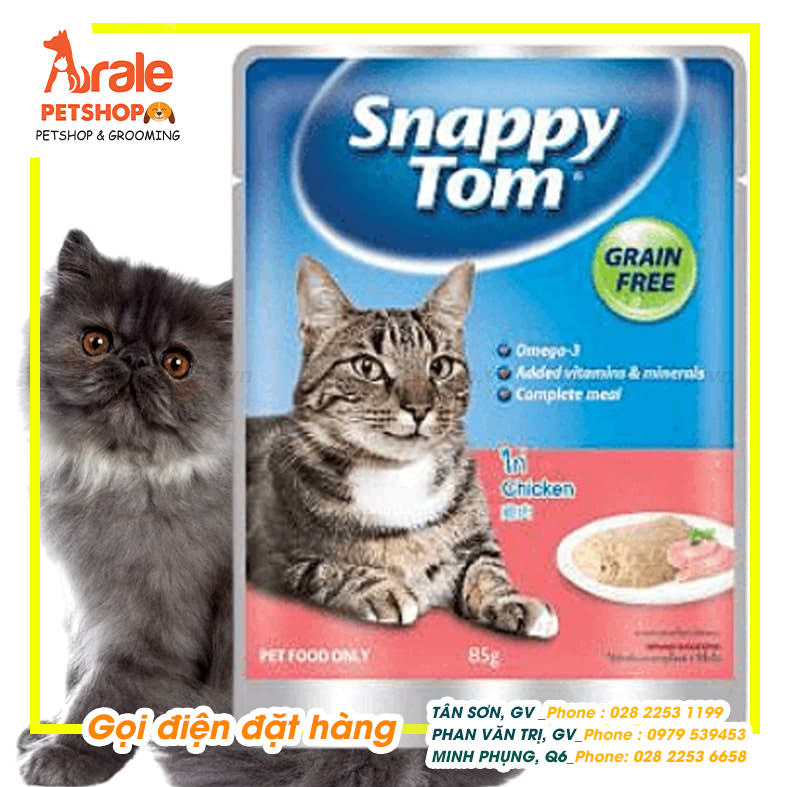 PATE SNAPPY TOM CHO MÈO - GÓI 85GR