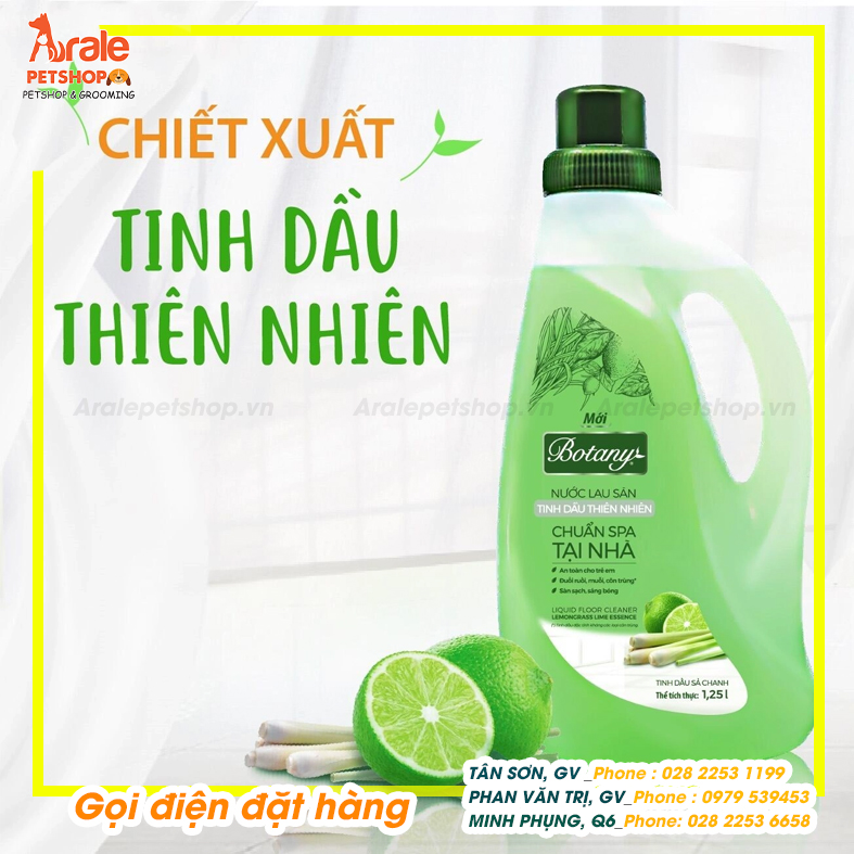 NƯỚC LAU SÀN BOTANY SẢ CHANH 1.25L