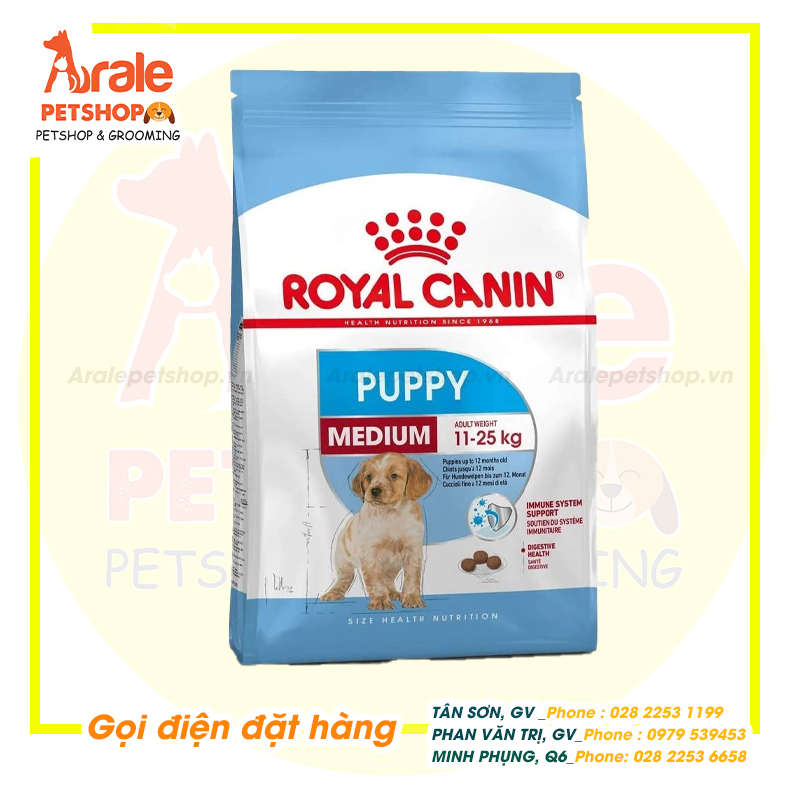 THỨC ĂN CHO CHÓ ROYAL CANIN MEDIUM PUPPY