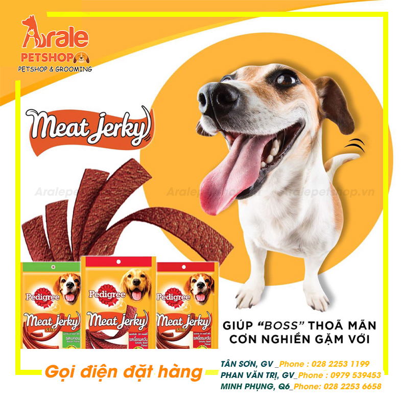 MEAT JERKY GAN NƯỚNG CHO CHÓ