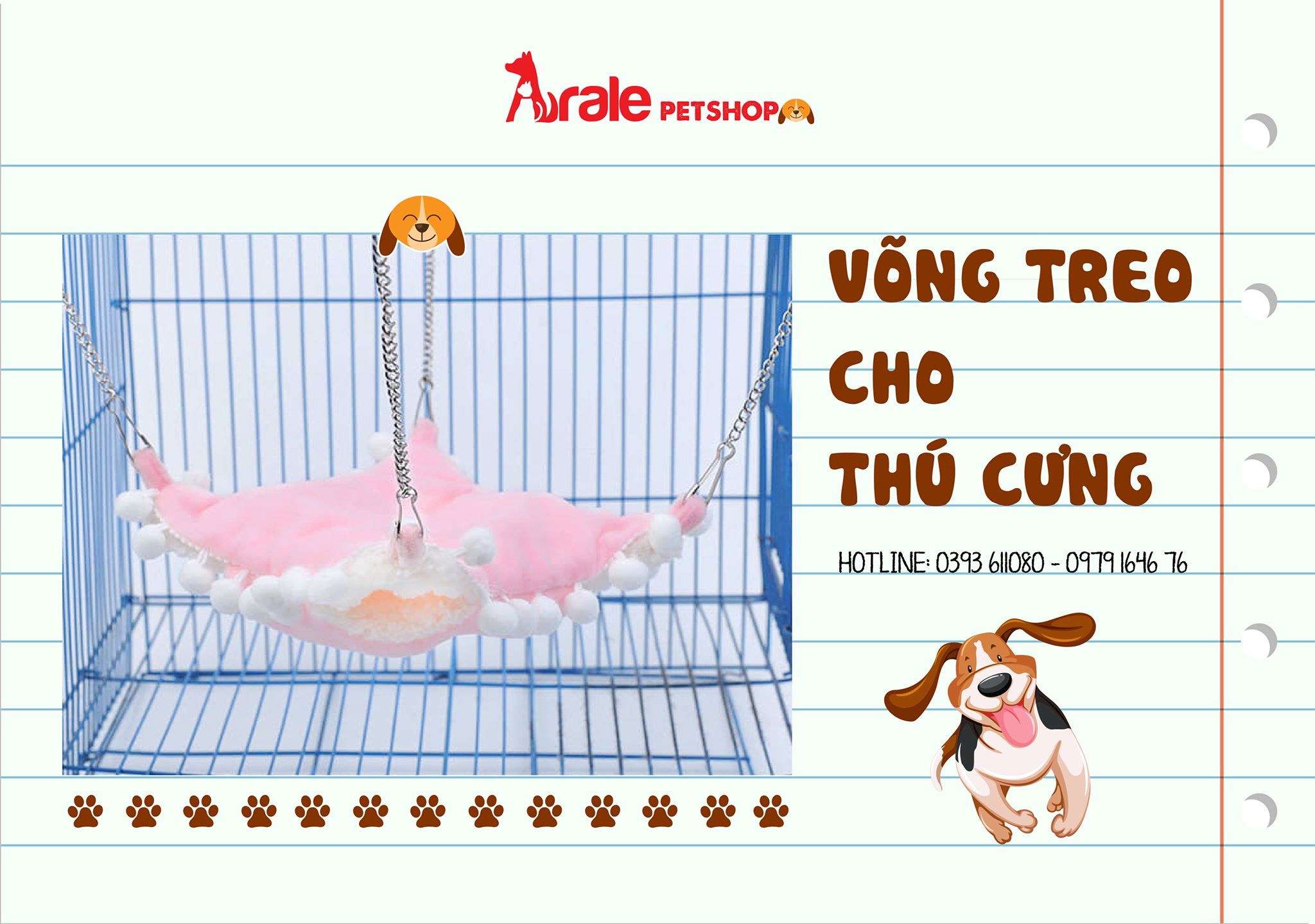 VÕNG TREO CHO THÚ CƯNG