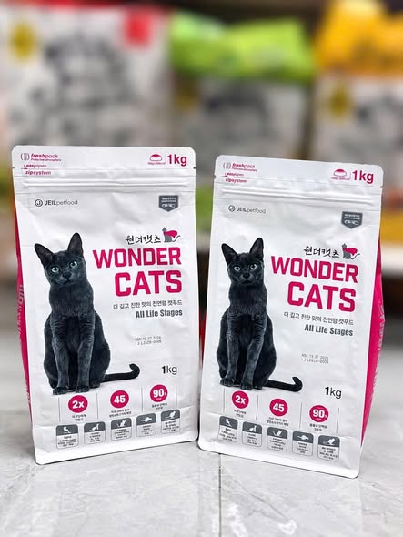 THỨC ĂN HẠT Wonder Cats All Life Stages 1kg CHO MÈO MỌI LỨA TUỔI