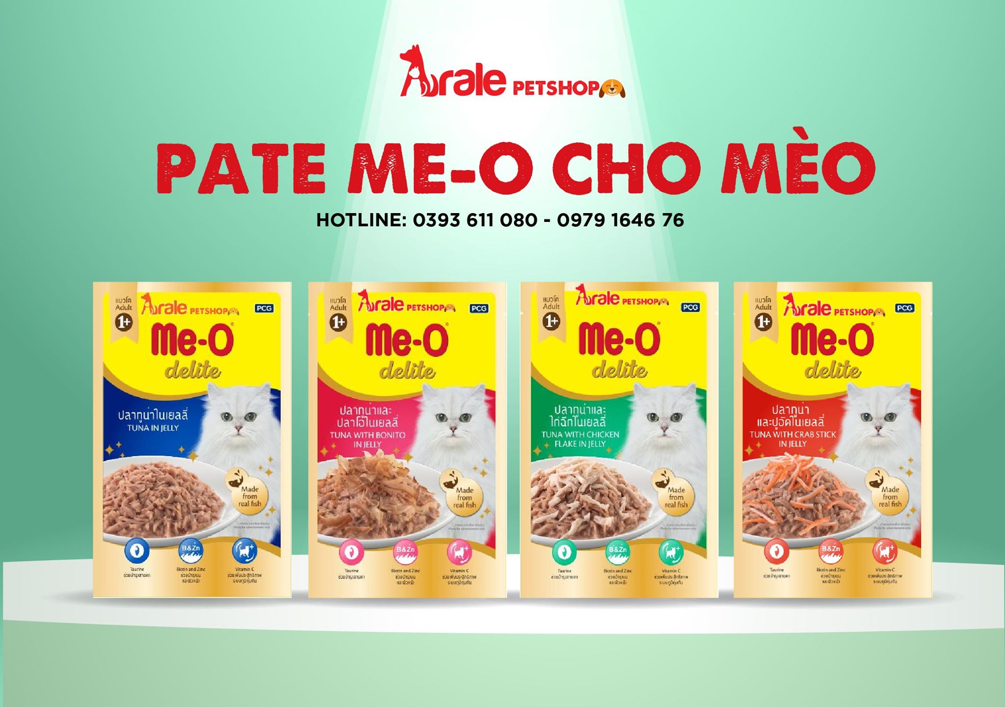 PATE ME-O DELITE CHO MÈO - GÓI 70GR