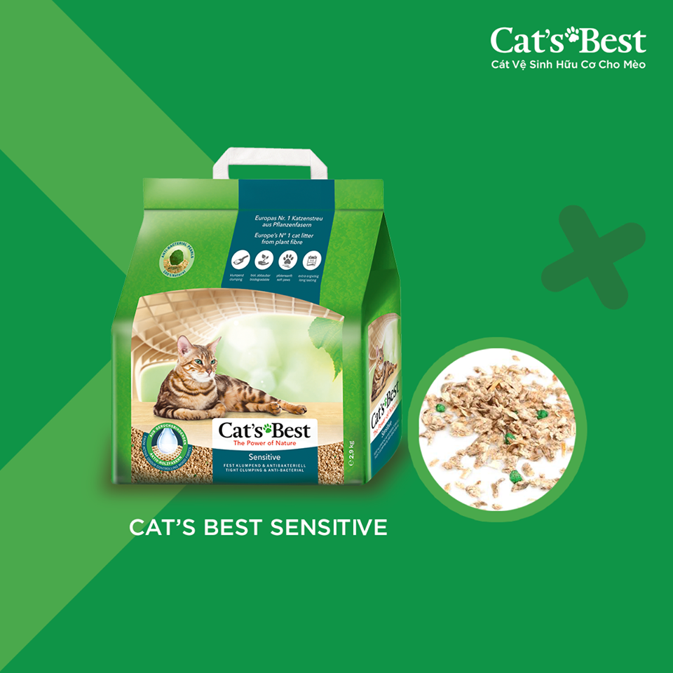 CÁT GỖ VỆ SINH CAT'S BEST SENSITIVE