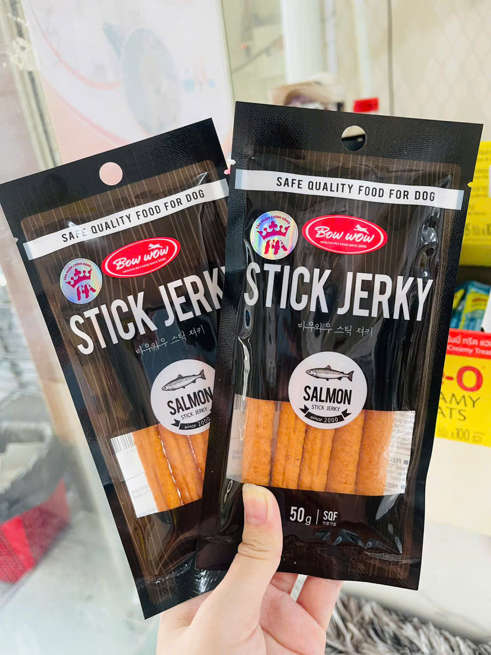 CÁ HỒI QUE BOWWOW DÀNH CHO CHÓ 50G