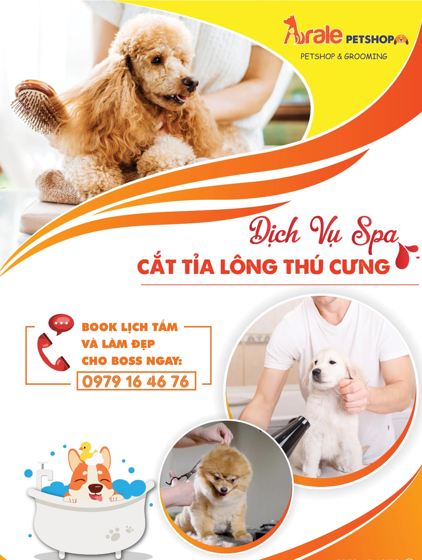 Nơi đáng tin cậy để các Ba Mẹ có thể gửi gắm thành viên đặc biệt của mình cho ARALE PET GROOMING cắt tỉa lông, vệ sinh tai, chân,...cho các bé.