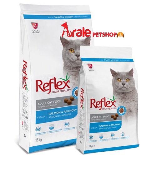 THỨC ĂN HẠT REFLEX CHO MÈO TRƯỞNG THÀNH VỊ CÁ HỒI & CÁ CƠM 2KG