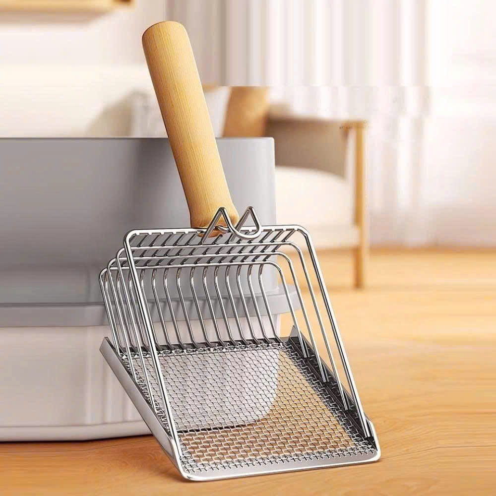 XẺNG XÚC CÁT DỌN PHÂN MÈO BẰNG INOX