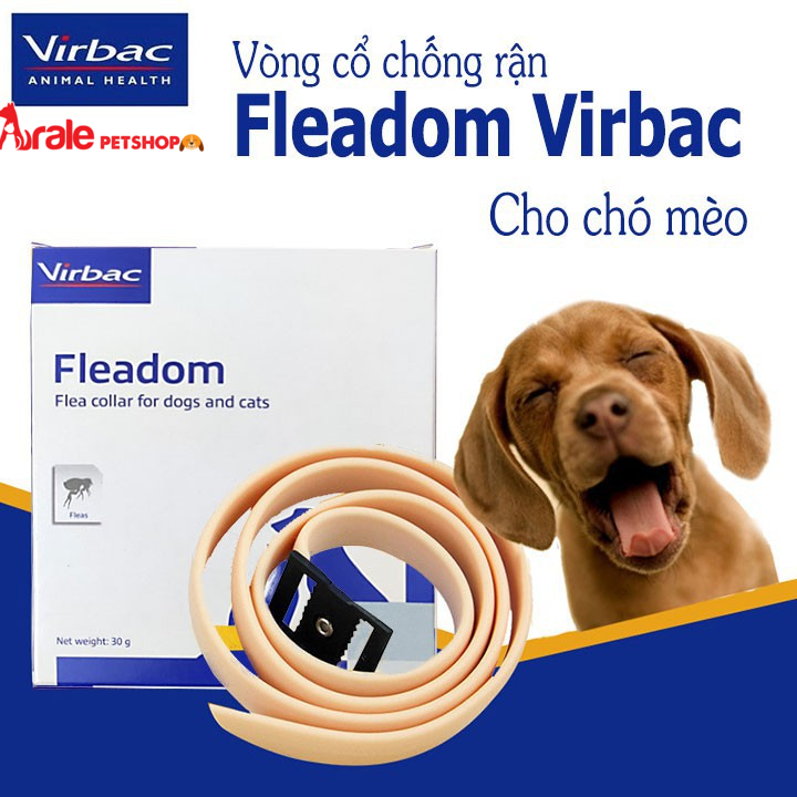 VÒNG CỔ TRỊ BỌ CHÉT FLEADOM CHO CHÓ MÈO