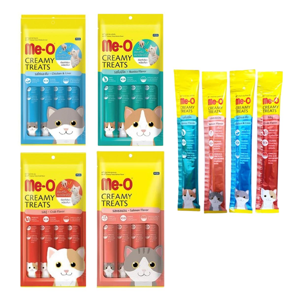 SÚP THƯỞNG ME-O CREAM TREATS CHO MÈO