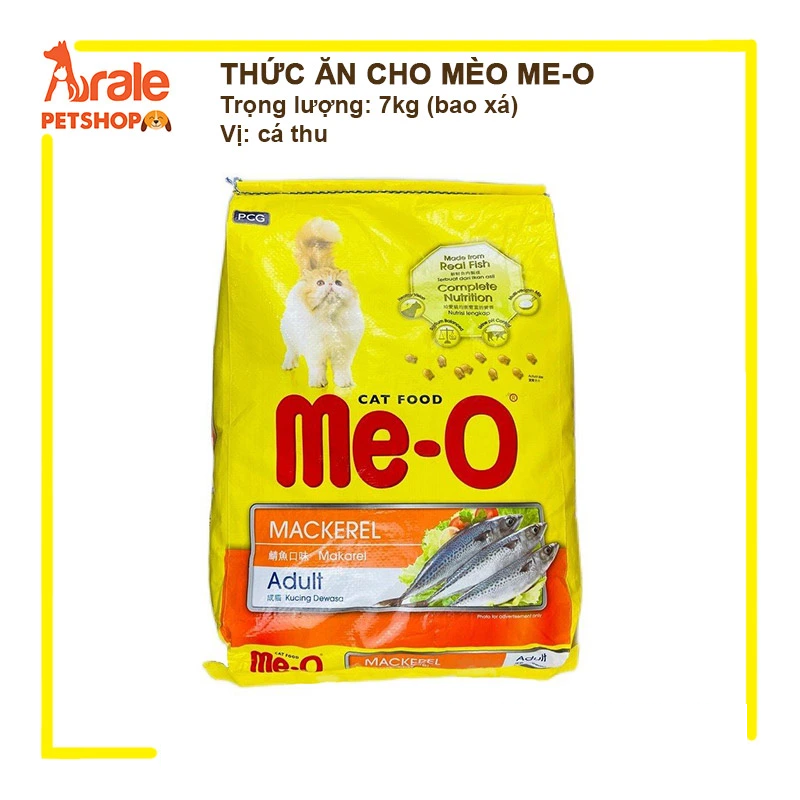 THỨC ĂN HẠT ME-O VỊ CÁ THU BAO XÁ 7KG