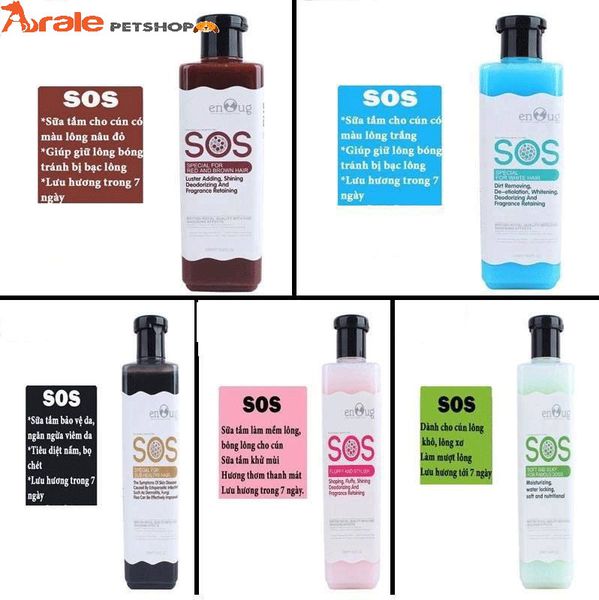 SỮA TẮM SOS DÀNH CHO CHÓ MÈO - CHÍNH HÃNG KỲ NAM