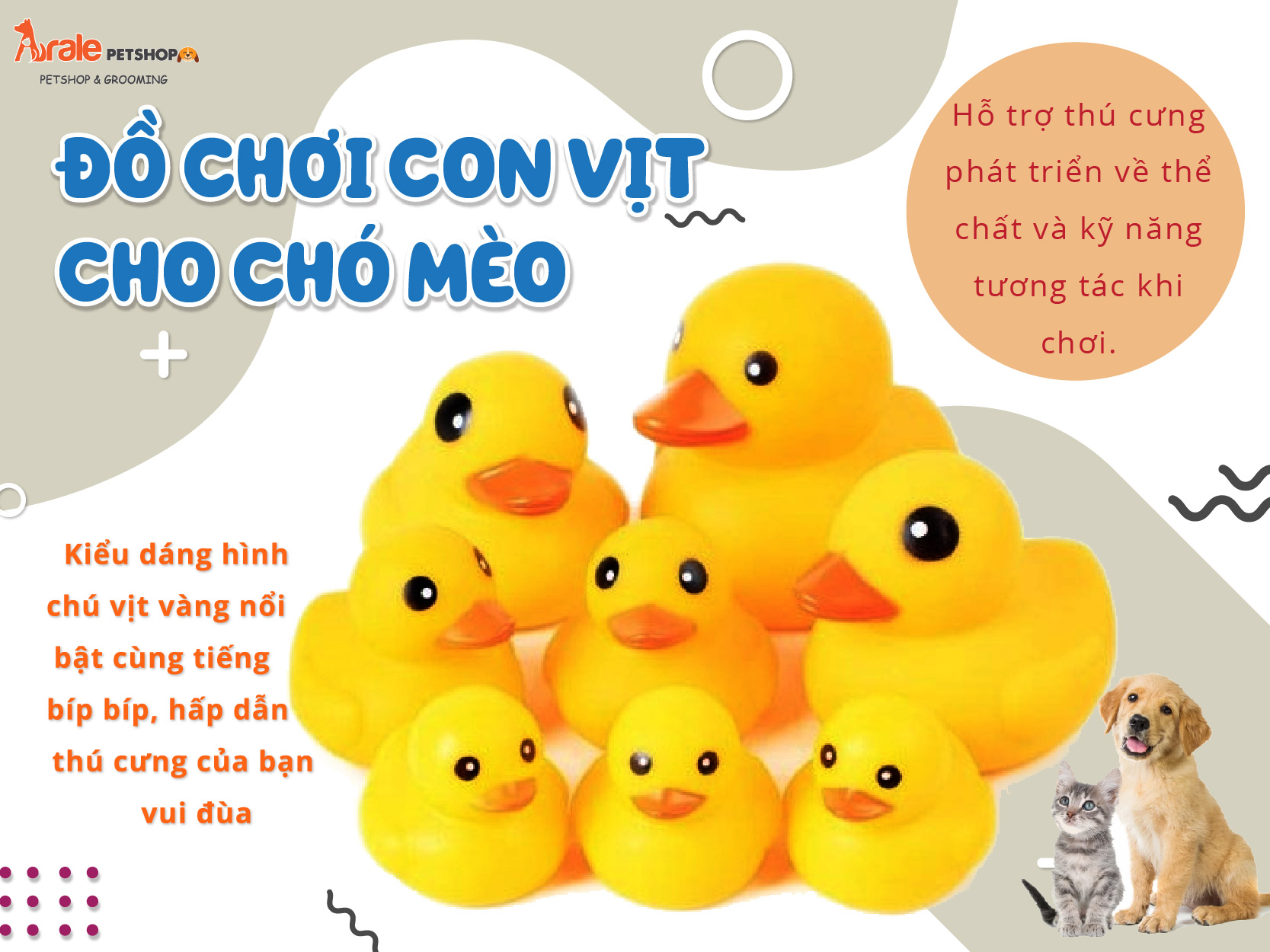 Đồ Chơi Con Vịt Cho Chó Mèo