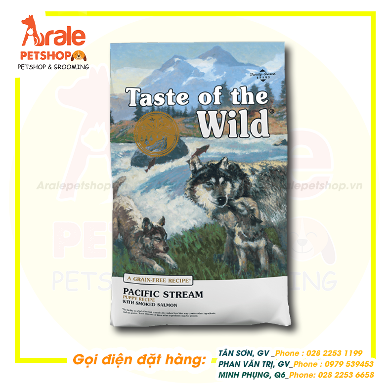 THỨC ĂN CHO CHÓ CON TASTE OF THE WILD - VỊ CÁ HỒI XÔNG KHÓI