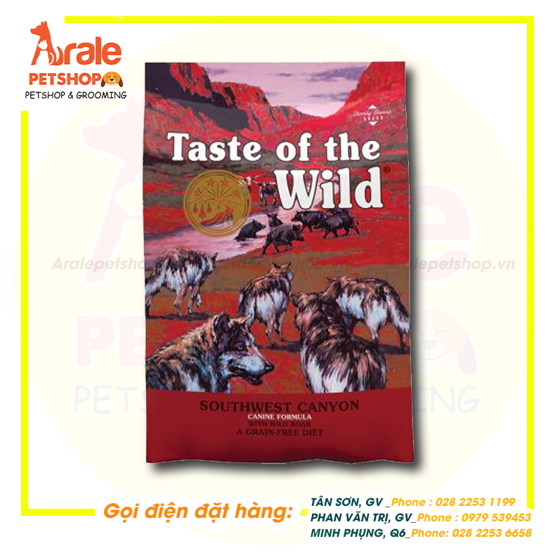 THỨC ĂN CHO CHÓ TASTE OF THE WILD - VỊ HEO RỪNG NƯỚNG