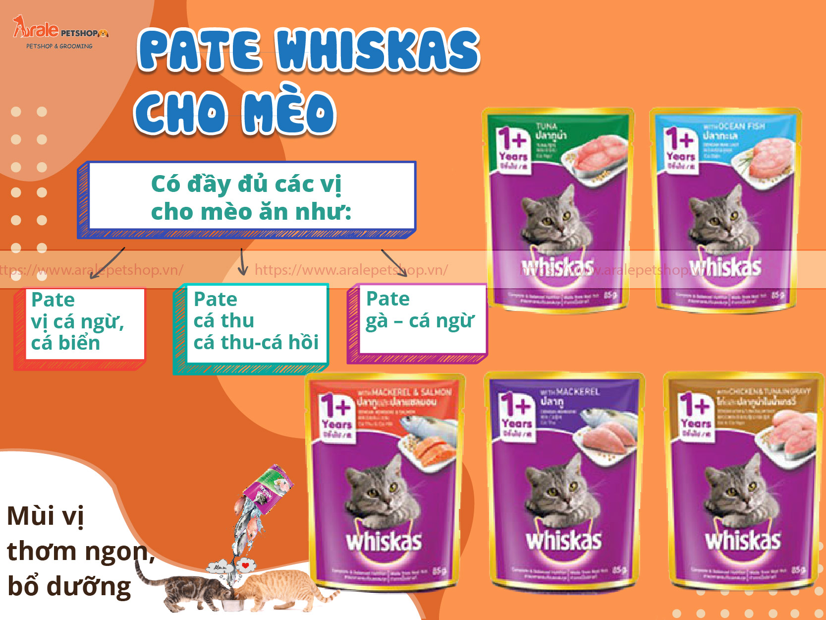 PATE WHISKAS CHO MÈO GÓI 80GR