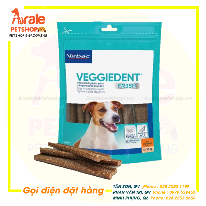 XƯƠNG NHAI SẠCH RĂNG VEGGIEDENT - 240g