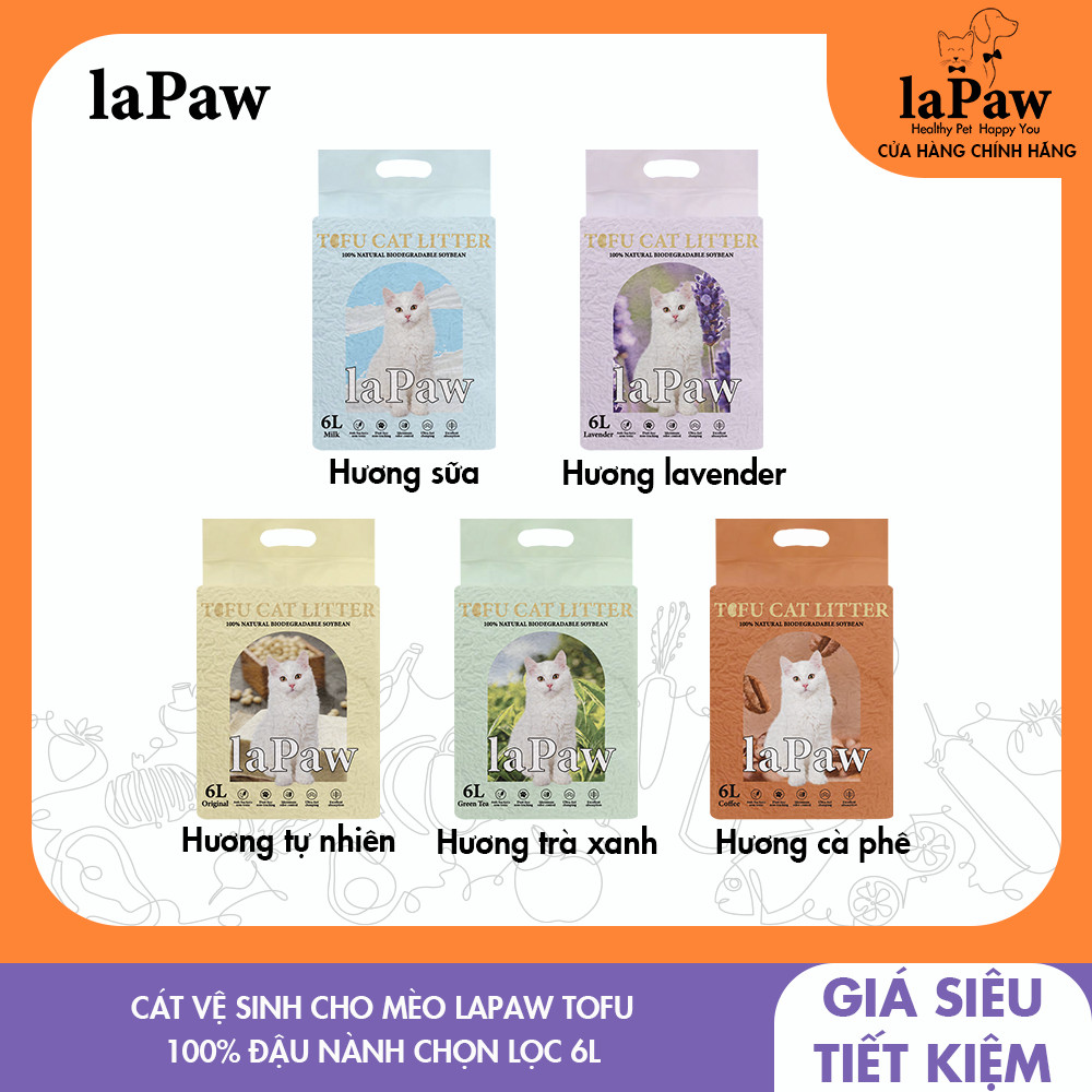 CÁT ĐẬU NÀNH LAPAW CHO MÈO 6L