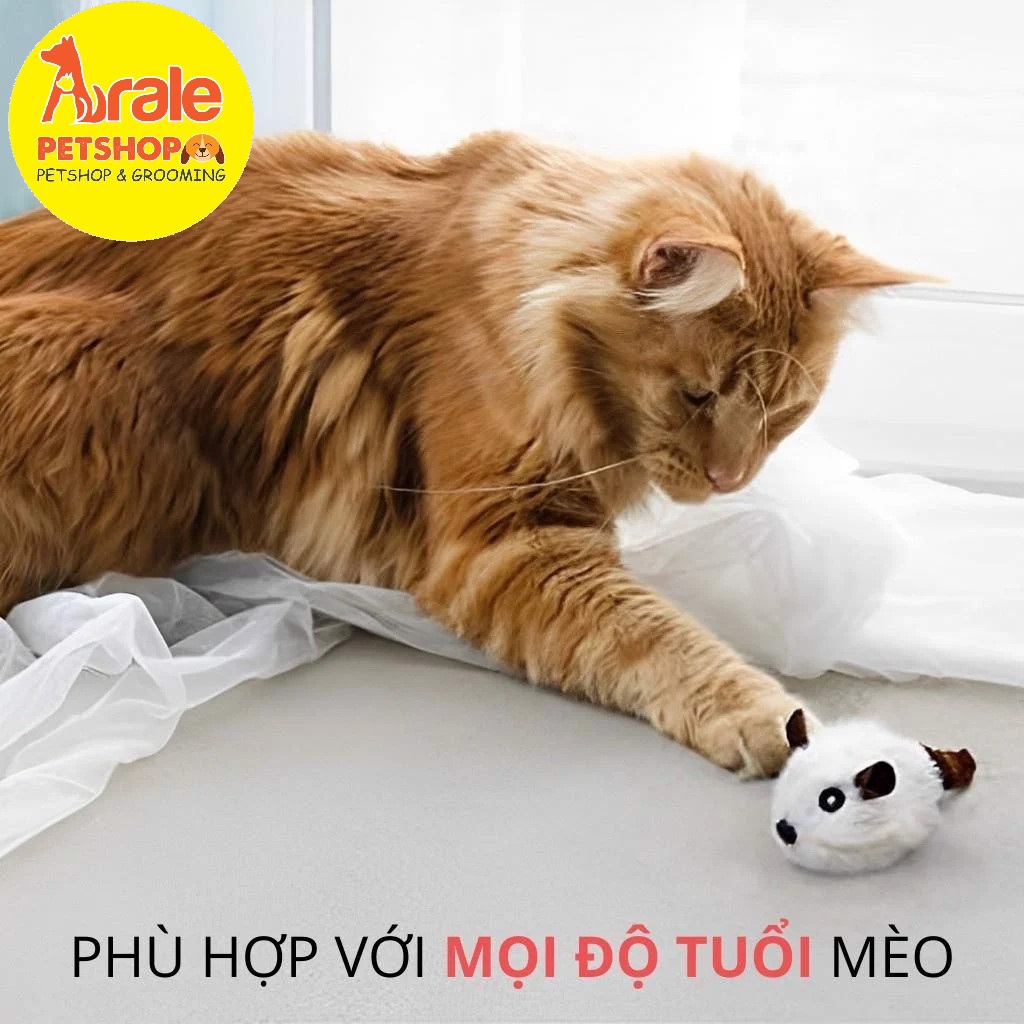 CHUỘT KÉO DÂY TỰ ĐỘNG CÓ TIẾNG KÊU CHO MÈO