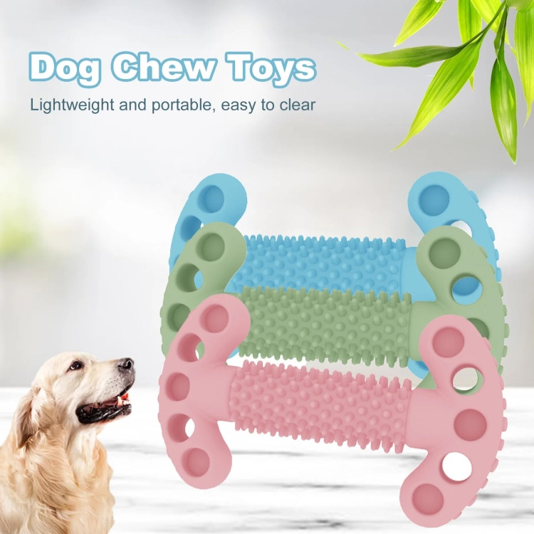ĐỒ CHƠI XƯƠNG CAO SU 2 ĐẦU ĐỤC LỖ