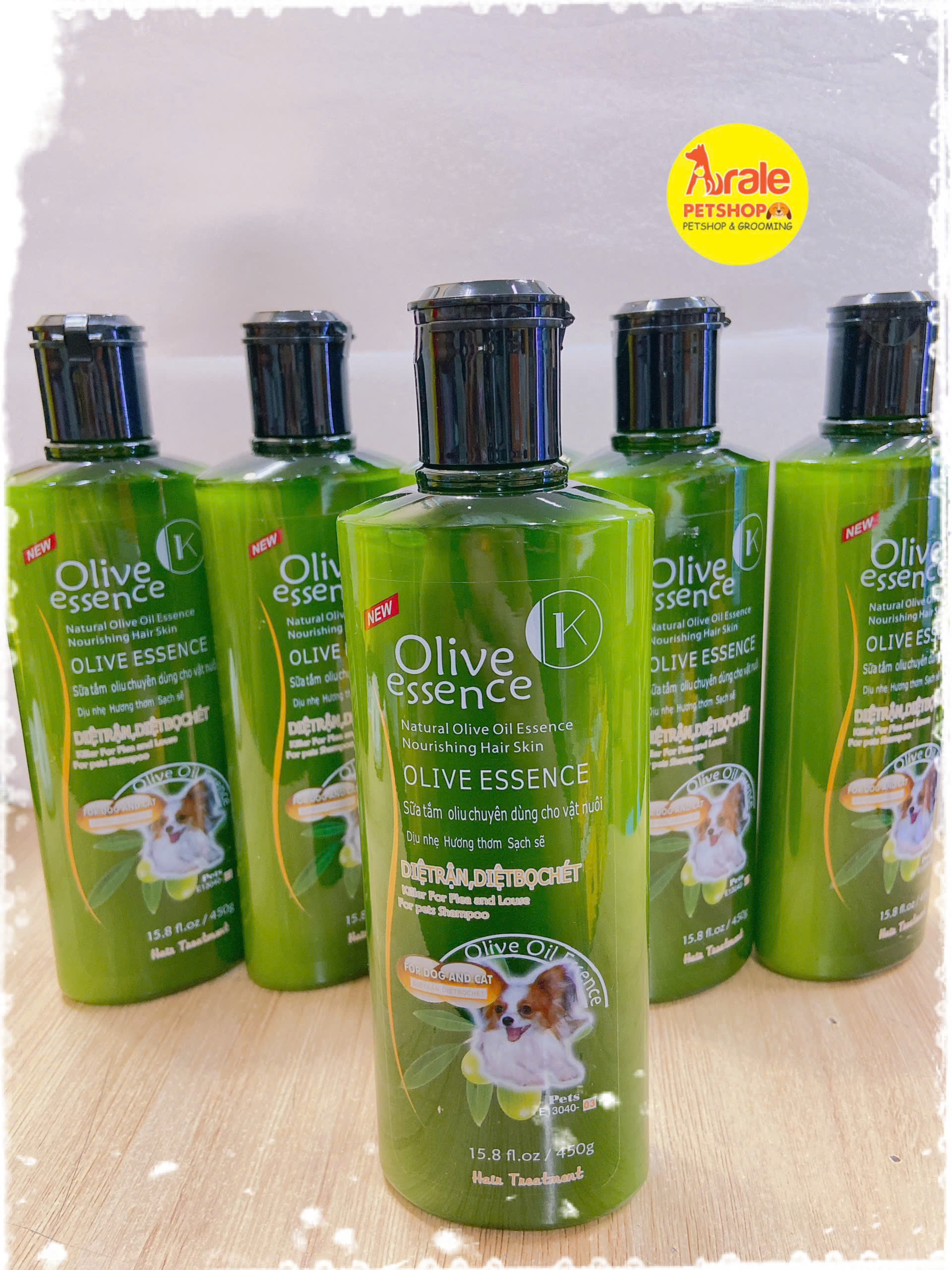 SỮA TẮM OLIVE ESSENCE CHO CHÓ MÈO 450ML