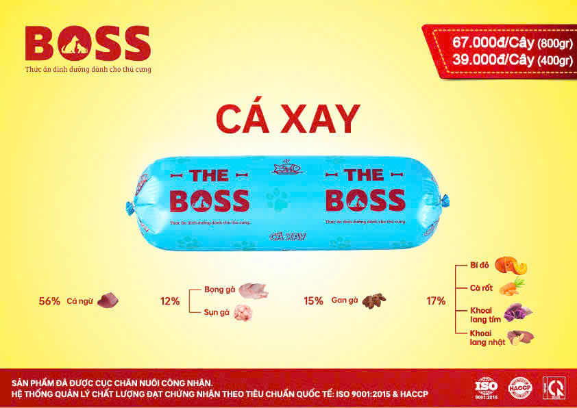 THỨC ĂN TƯƠI - THỊT XAY (RAW FOOD) THE BOSS CHO CHÓ MÈO