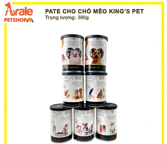 PATE LON KING'S PET CHO CHÓ MÈO - LON 380G