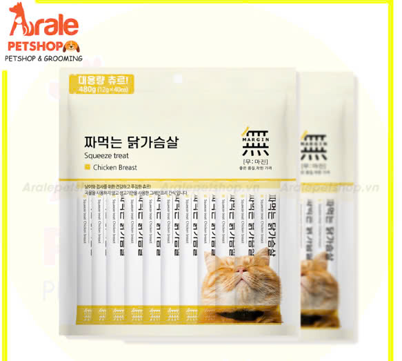 XỐT THỊT THẬT CHO MÈO MUMARGIN - VỊ GÀ 40 TUÝP
