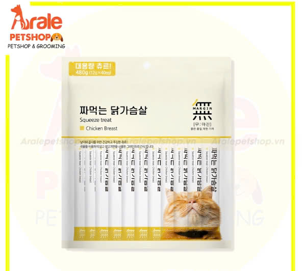 XỐT THỊT THẬT CHO MÈO MUMARGIN - VỊ GÀ 40 TUÝP