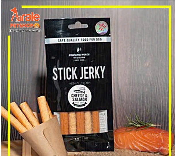 SNACK PHÔ MAI & CÁ HỒI QUE BOWWOW CHO CHÓ 50G