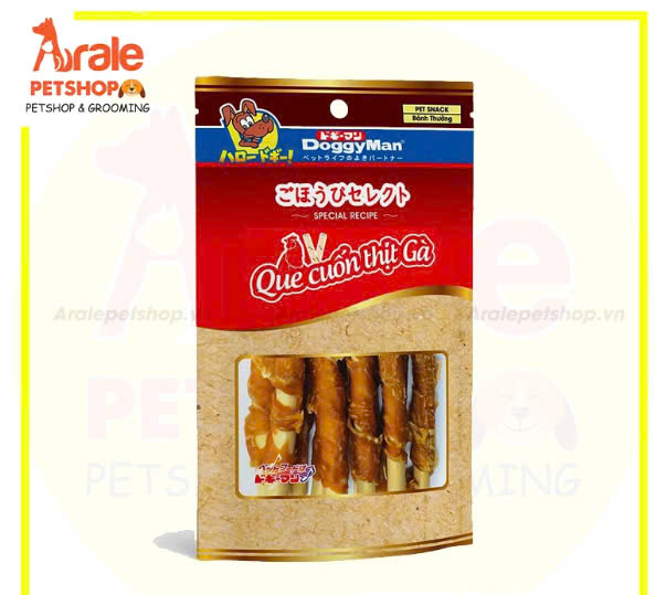 SNACK DOGGYMAN QUE CUỐN THỊT GÀ MINI - 20 CÂY